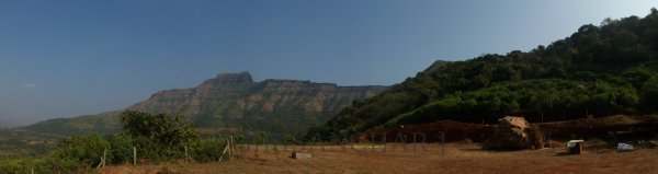 Panoramic view Rajgad to Torna.